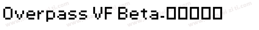 Overpass VF Beta字体转换